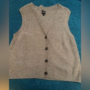 GAP Heather Gray Women's Knit Vest